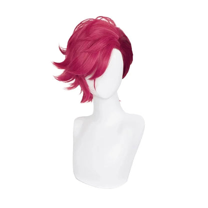 【In Stock】Game League of Legends Arcane 2 Cosplay Vi Red Cosplay Wig