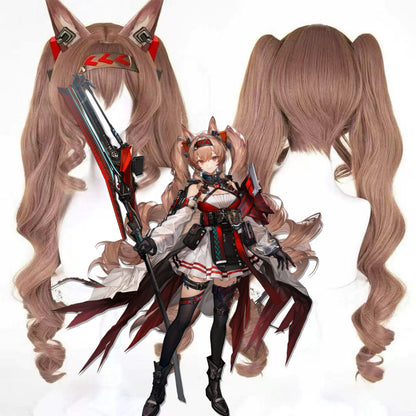 【In Stock】Game Arknights Cosplay Angelina the Mellow Wish Cosplay Wig