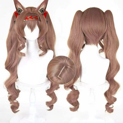【In Stock】Game Arknights Cosplay Angelina the Mellow Wish Cosplay Wig