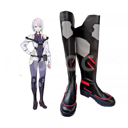 Anime Cyberpunk: Edgerunners Cosplay Lucy Cosplay Shoes Flat Shoes Long Boots Shoes - Cosplay Shoes Boots