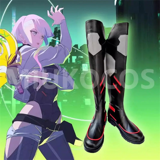 Anime Cyberpunk: Edgerunners Cosplay Lucy Cosplay Shoes Flat Shoes Long Boots Shoes - Cosplay Shoes Boots