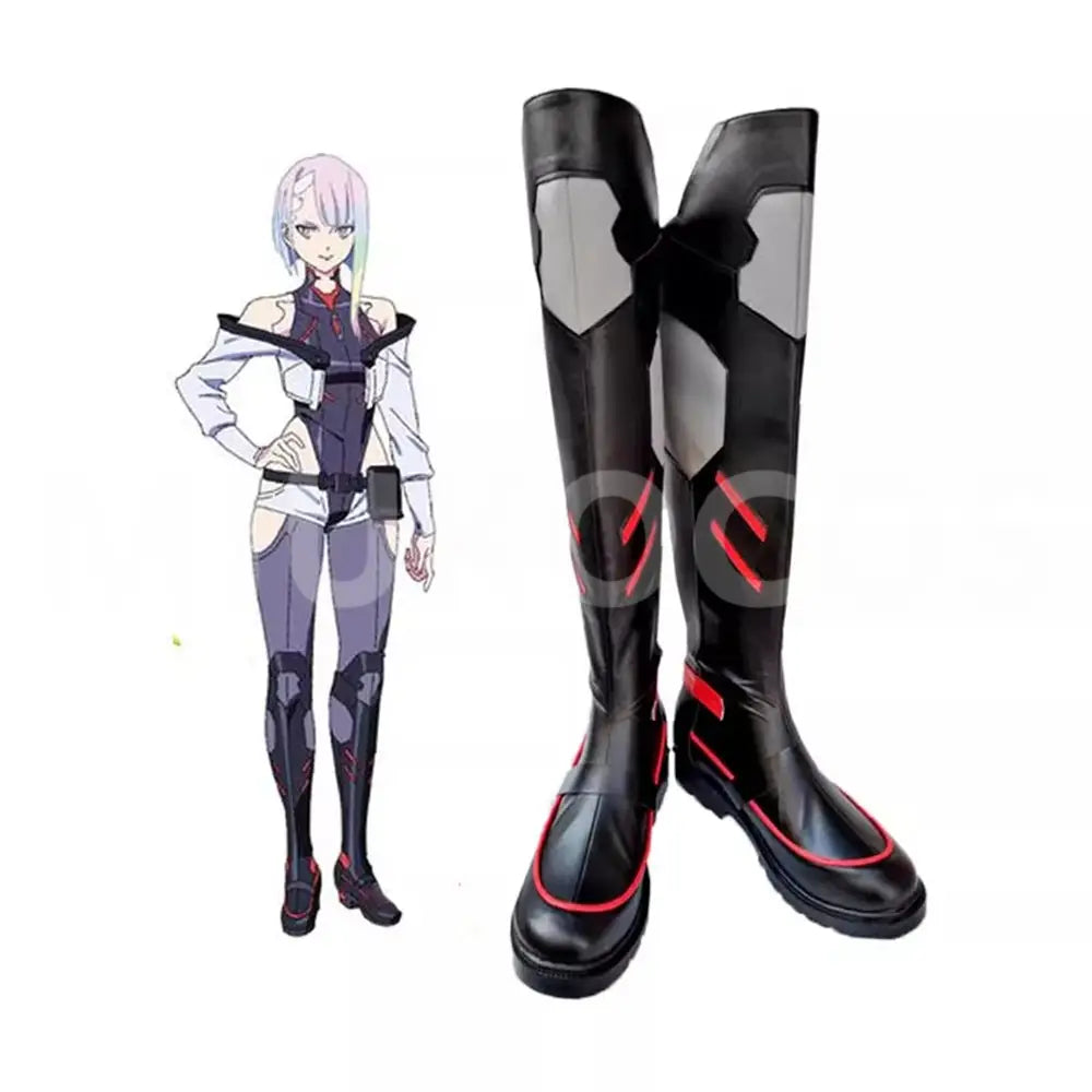Anime Cyberpunk: Edgerunners Cosplay Lucy Cosplay Shoes Flat Shoes Long Boots Shoes - Cosplay Shoes Boots