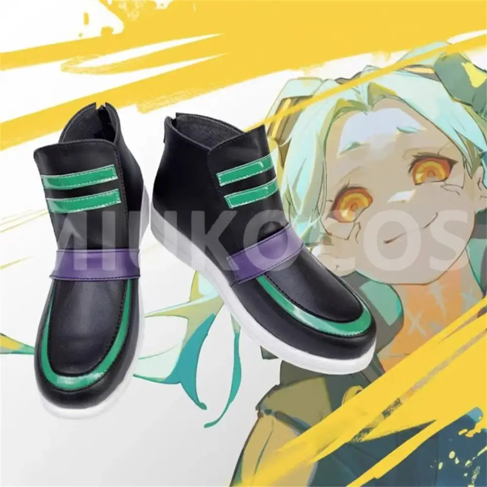 Anime Cyberpunk: Edgerunners Cosplay Rebecca Cosplay Shoes - Cosplay Shoes Boots