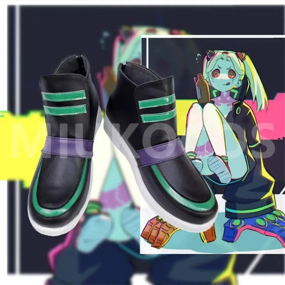 Anime Cyberpunk: Edgerunners Cosplay Rebecca Cosplay Shoes - Cosplay Shoes Boots