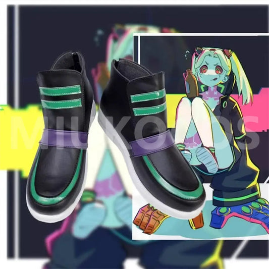 Anime Cyberpunk: Edgerunners Cosplay Rebecca Cosplay Shoes - Cosplay Shoes Boots