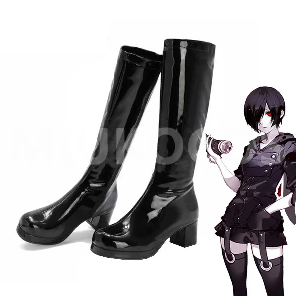 Anime Tokyo Ghoul Cosplay Touka Kirishima Cosplay Shoes - Matte Style / 35 - Cosplay Shoes Boots