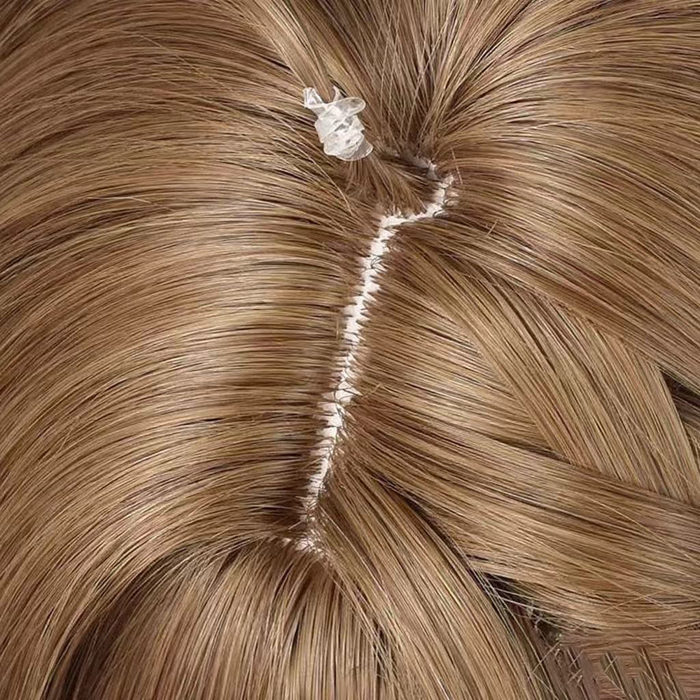 【In Stock】Game Arknights Cosplay Eyjafjalla the Hvít Aska Cosplay Wig Hair Clip with Ponytail Style Cosplay Wig