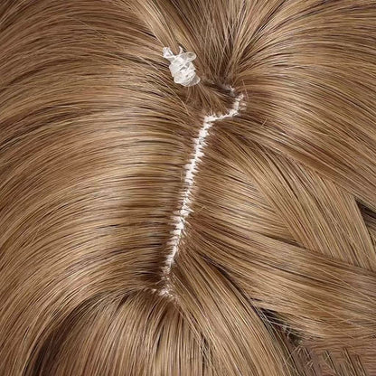 【In Stock】Game Arknights Cosplay Eyjafjalla the Hvít Aska Cosplay Wig Hair Clip with Ponytail Style Cosplay Wig