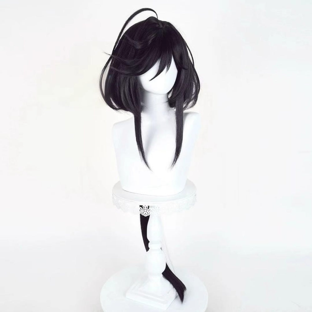 【In Stock】Anime The Ribbon Hero Cosplay Sapphire Knight Uniform Cosplay Wig Dark Style Hair