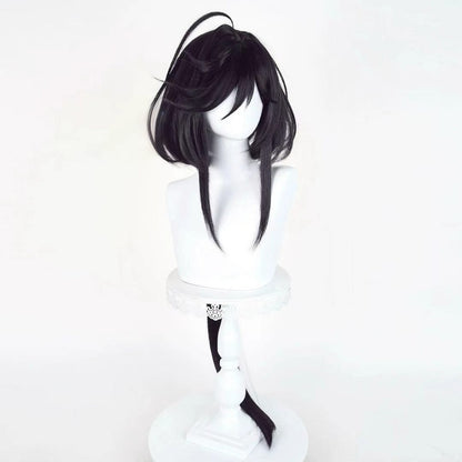 【In Stock】Anime The Ribbon Hero Cosplay Sapphire Knight Uniform Cosplay Wig Dark Style Hair