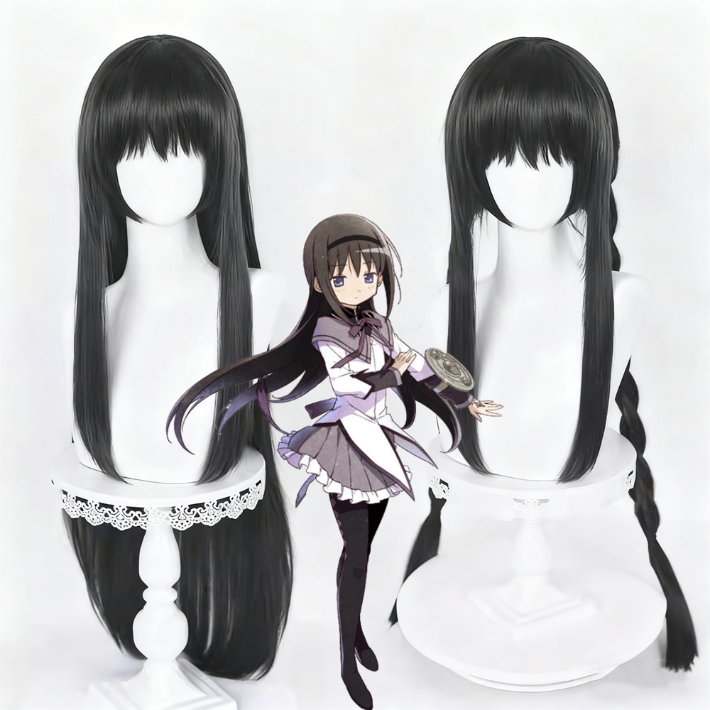 【In Stock】Anime Puella Magi Madoka Magica Cosplay Homura Akemi Cosplay Wig