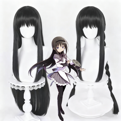 【In Stock】Anime Puella Magi Madoka Magica Cosplay Homura Akemi Cosplay Wig