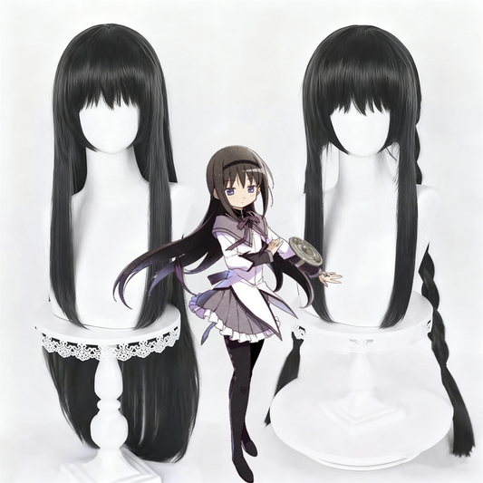 【In Stock】Anime Puella Magi Madoka Magica Cosplay Homura Akemi Cosplay Wig