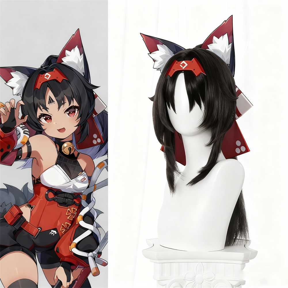 【In Stock】Game Zenless Zone Zero Cosplay Nekomiya Mana Cosplay Wig Long Hair