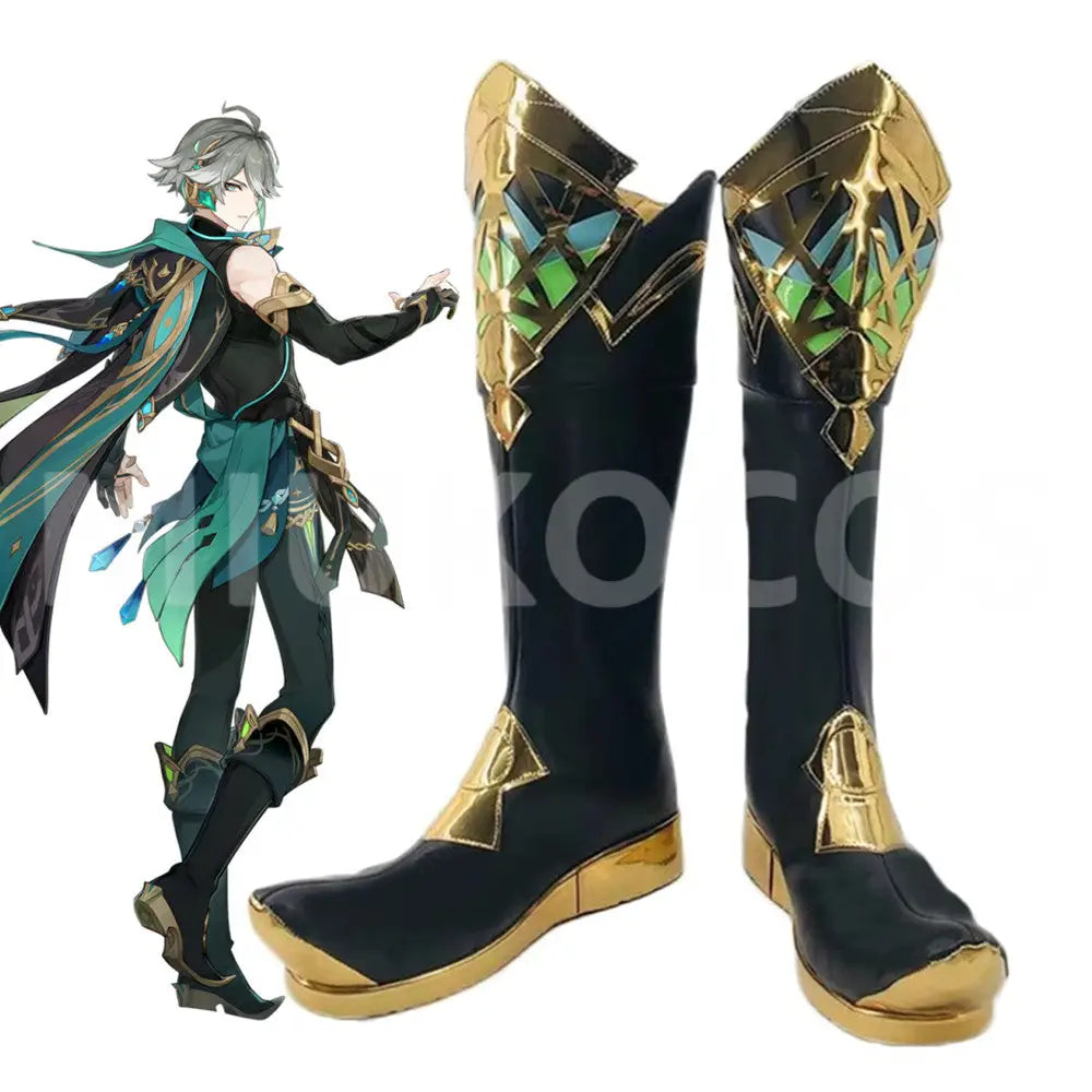 Game Genshin Impact Cosplay Alhaitham Cosplay Shoes - Cosplay Shoes Boots