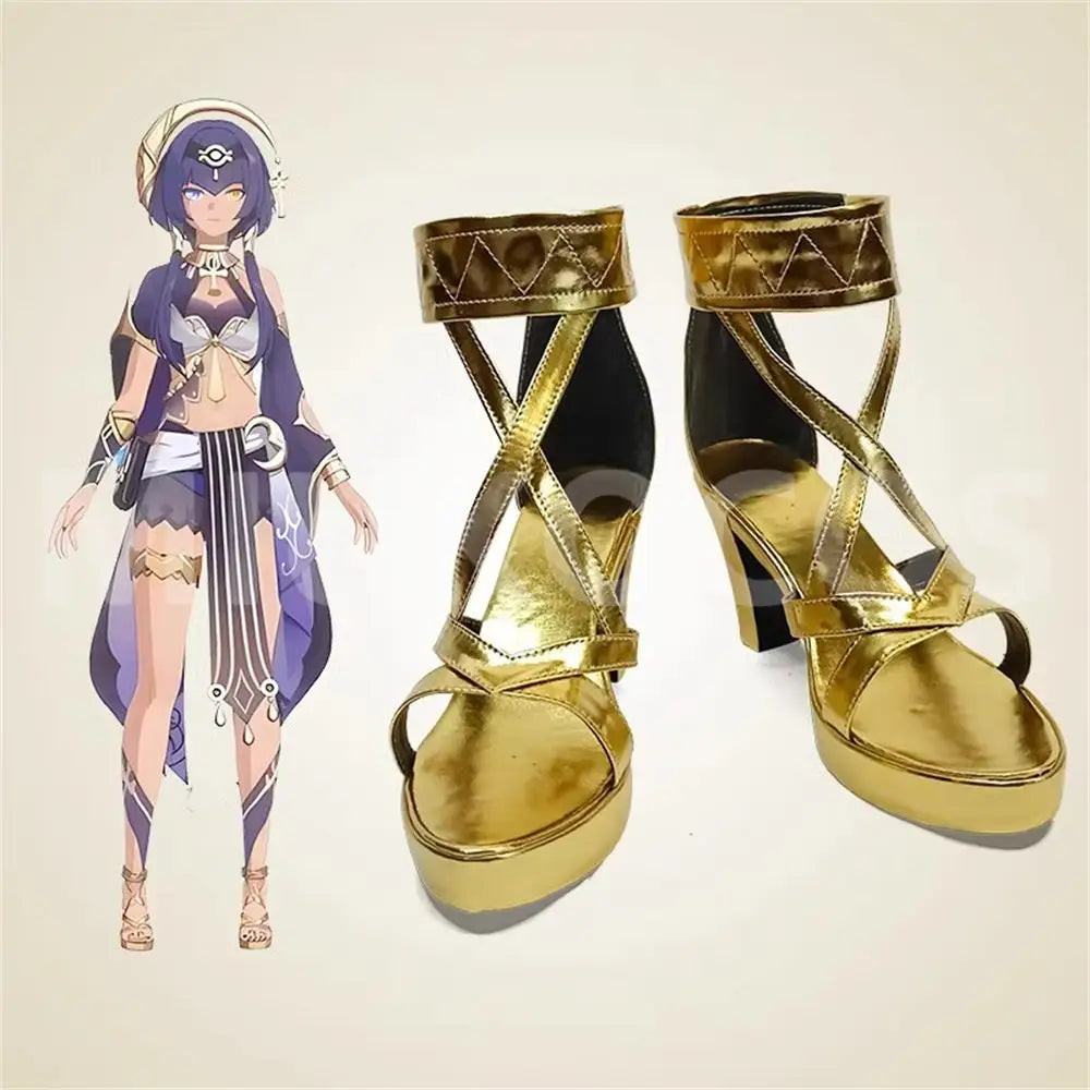 Game Genshin Impact Cosplay Candace Cosplay Shoes - Cosplay Shoes Boots