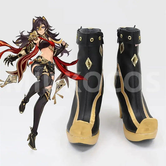 Game Genshin Impact Cosplay Dehya Cosplay Shoes - Cosplay Shoes Boots