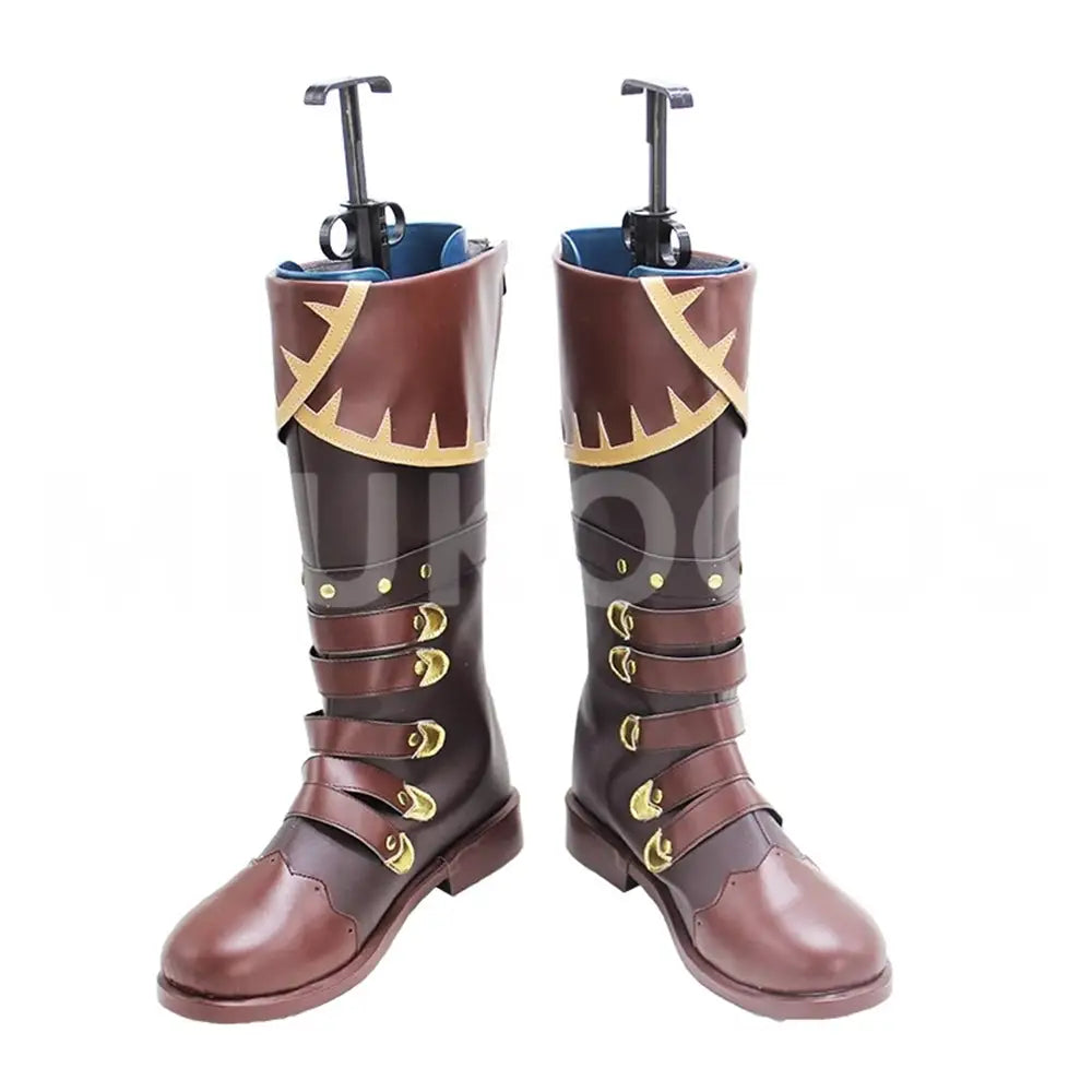 Game Genshin Impact Cosplay Diluc Cosplay Shoes - Cosplay Shoes Boots