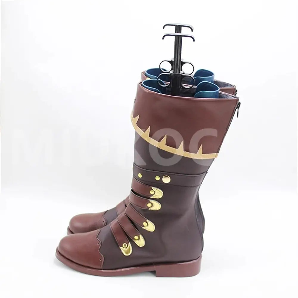 Game Genshin Impact Cosplay Diluc Cosplay Shoes - Cosplay Shoes Boots