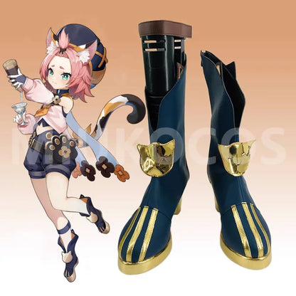 Game Genshin Impact Cosplay Diona Cosplay Shoes - Cosplay Shoes Boots