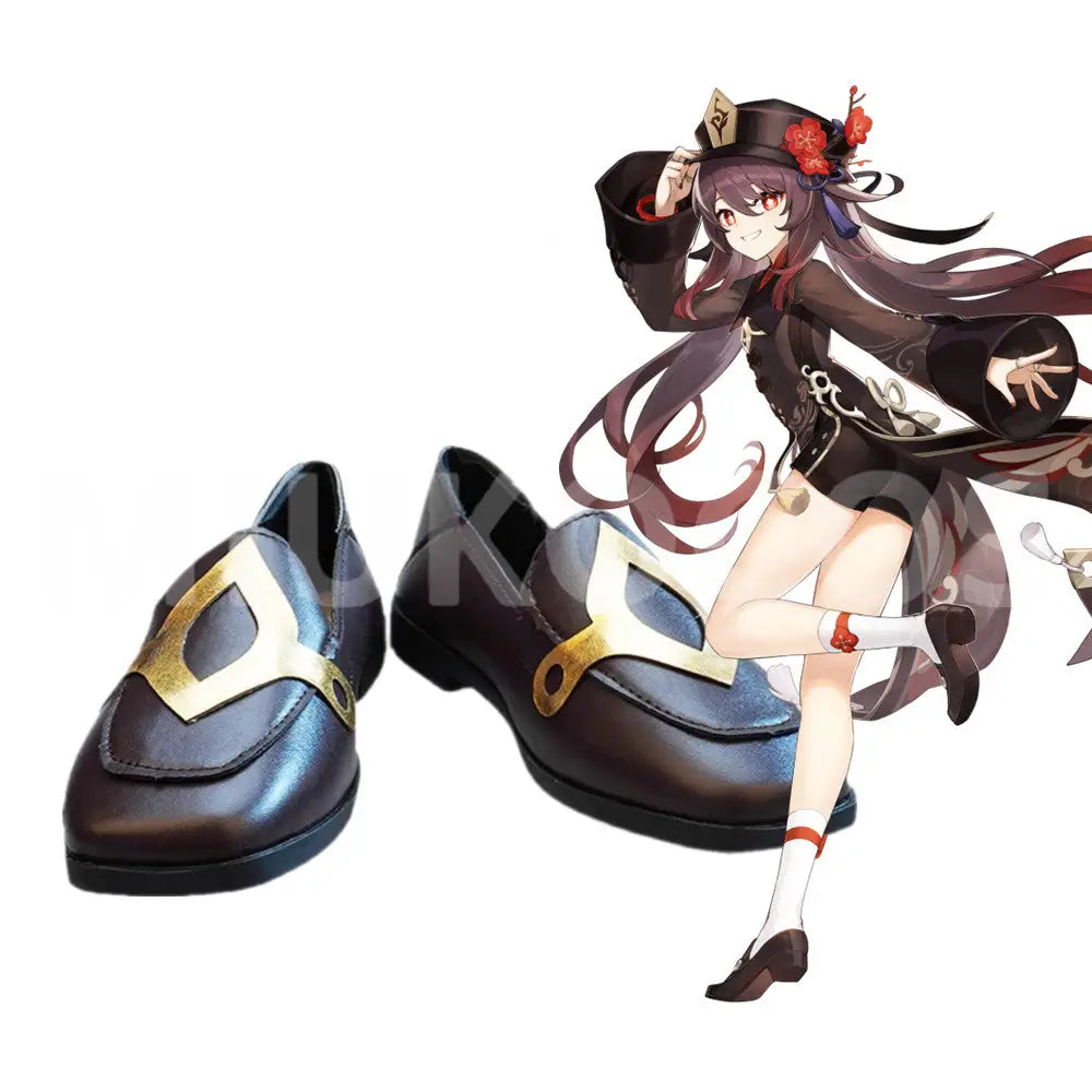 Game Genshin Impact Cosplay HuTao Cosplay Shoes - Cosplay Shoes Boots