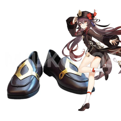 Game Genshin Impact Cosplay HuTao Cosplay Shoes - Cosplay Shoes Boots