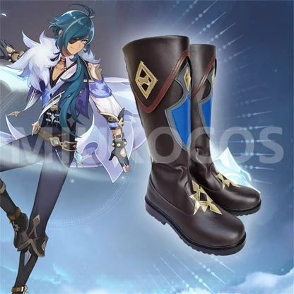 Game Genshin Impact Cosplay Kaeya Alberich Cosplay Shoes - Cosplay Shoes Boots