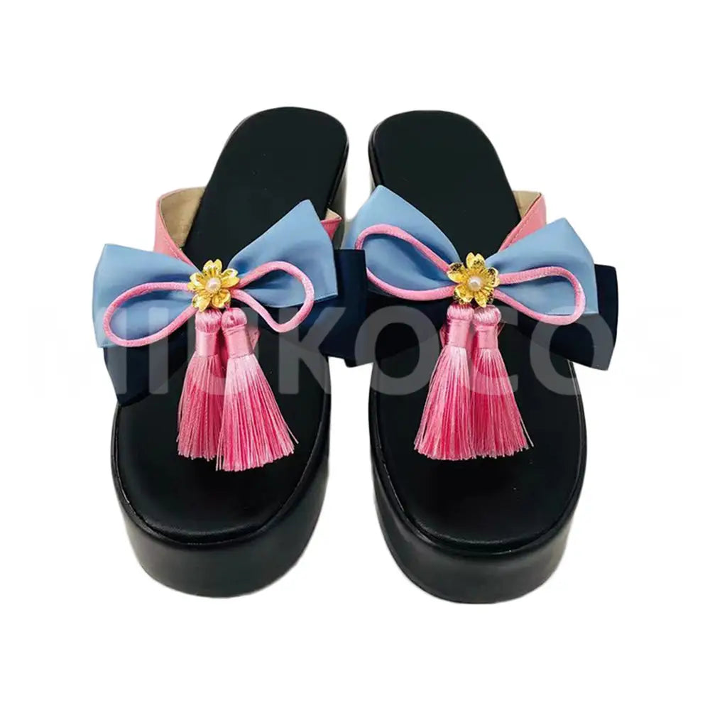 Game Genshin Impact Cosplay Kamisato Ayaka Cosplay Shoes - Cosplay Shoes Boots