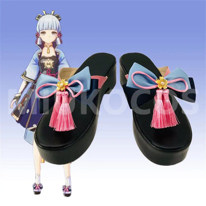 Game Genshin Impact Cosplay Kamisato Ayaka Cosplay Shoes - Cosplay Shoes Boots