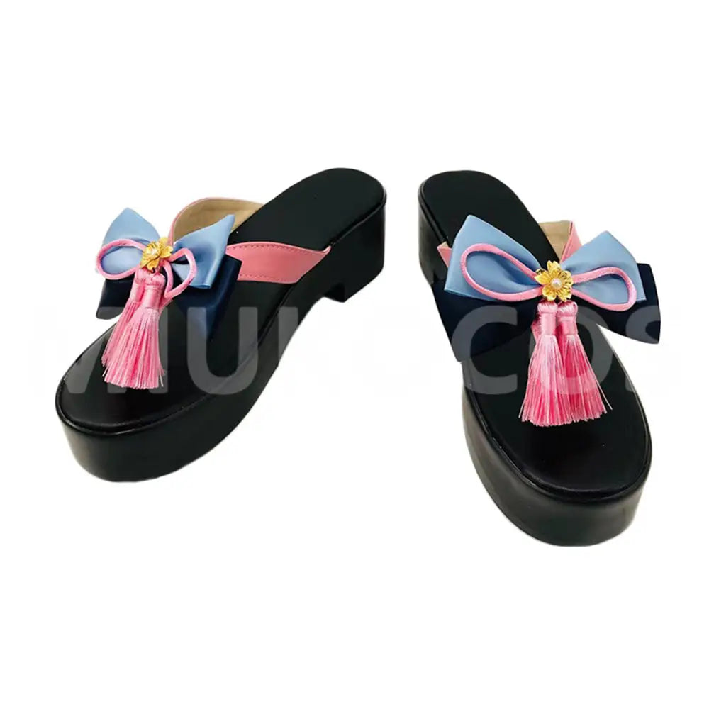 Game Genshin Impact Cosplay Kamisato Ayaka Cosplay Shoes - Cosplay Shoes Boots