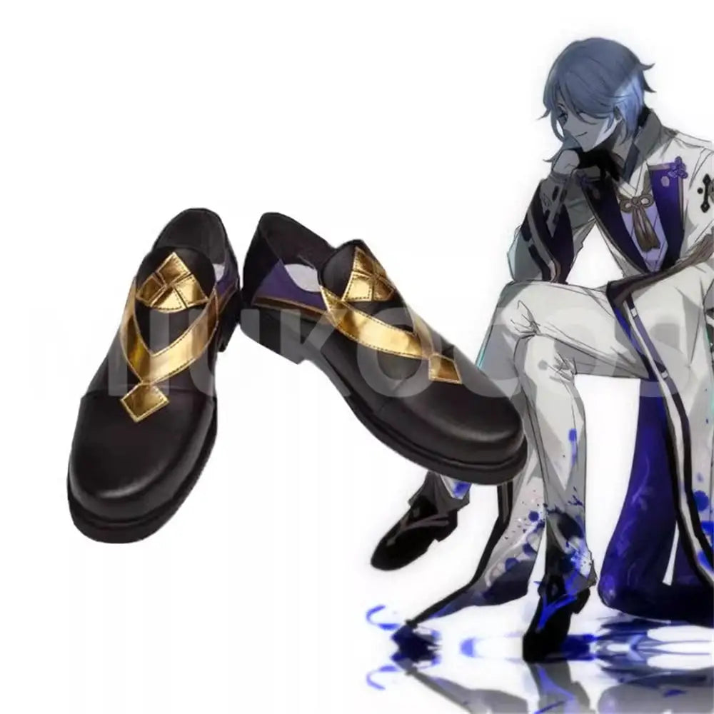 Game Genshin Impact Cosplay Kamisato Ayato Cosplay Shoes - Cosplay Shoes Boots