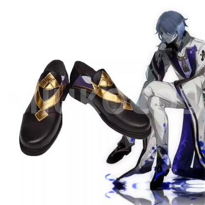 Game Genshin Impact Cosplay Kamisato Ayato Cosplay Shoes - Cosplay Shoes Boots