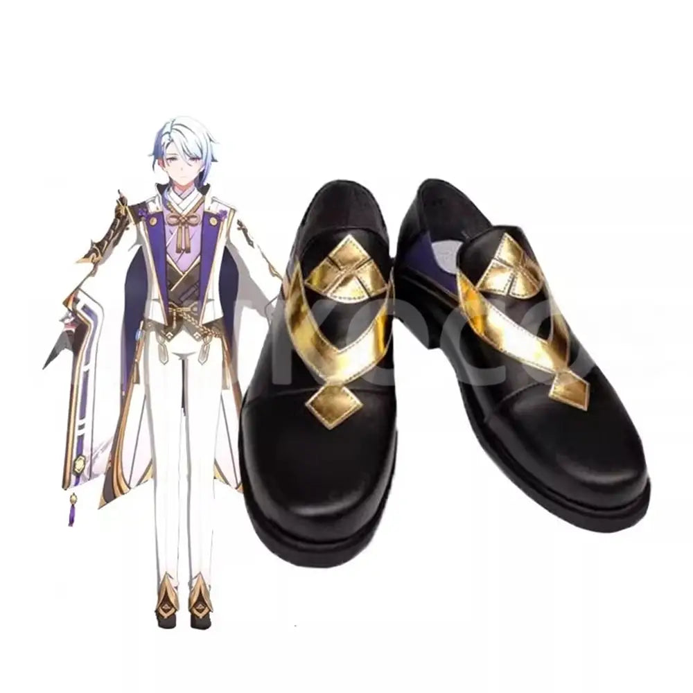Game Genshin Impact Cosplay Kamisato Ayato Cosplay Shoes - Cosplay Shoes Boots