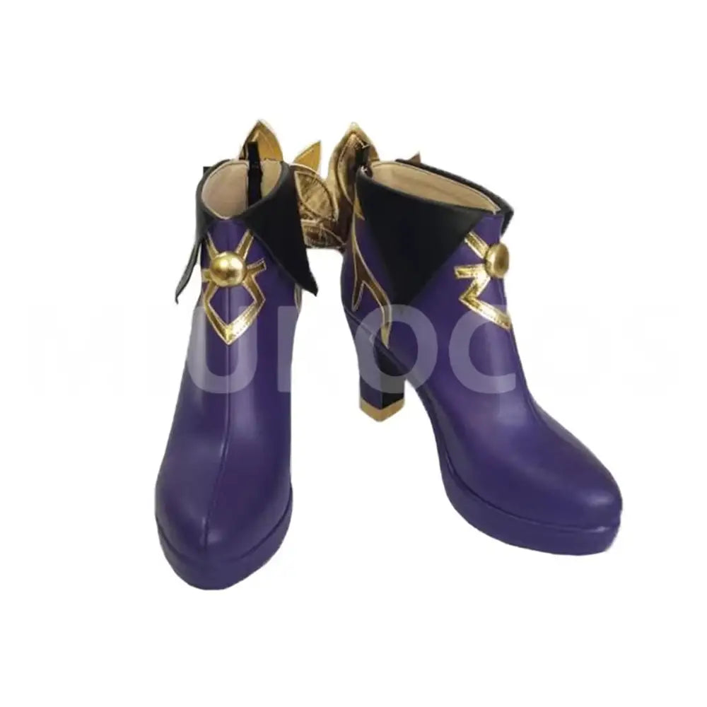 Game Genshin Impact Cosplay Keqing High Heels Cosplay Shoes - Cosplay Shoes Boots