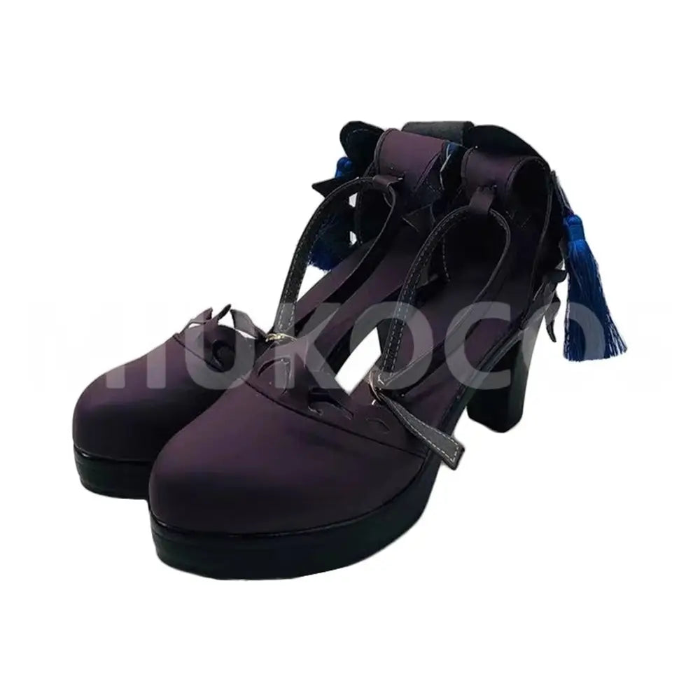 Game Genshin Impact Cosplay Keqing Cosplay Shoes - Cosplay Shoes Boots