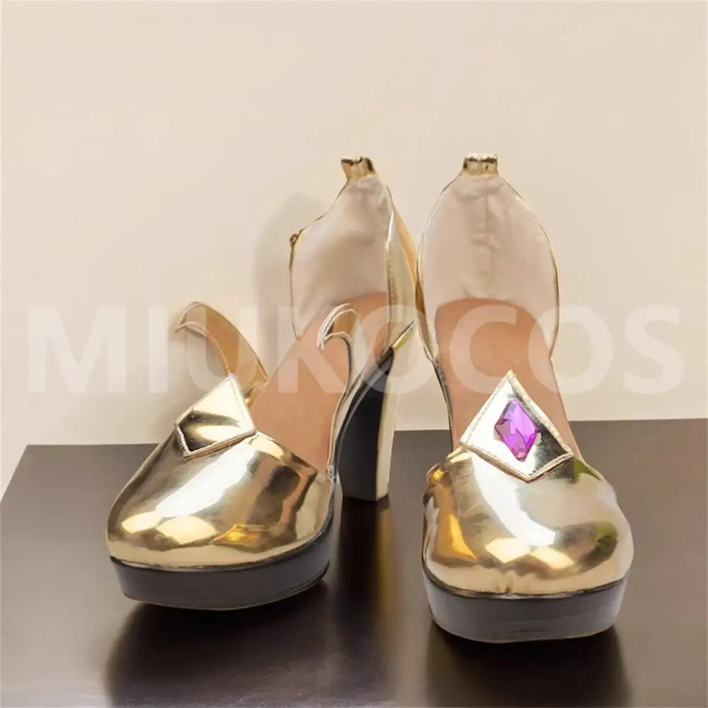 Game Genshin Impact Cosplay Mona Cosplay Shoes - Cosplay Shoes Boots