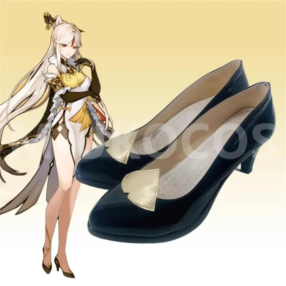 Game Genshin Impact Cosplay Ningguang Cosplay Shoes - Cosplay Shoes Boots