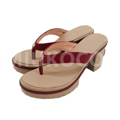 Game Genshin Impact Cosplay Raiden Shogun Cosplay Shoes - Cosplay Shoes Boots