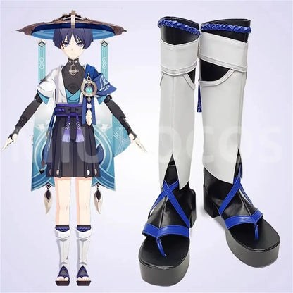 Game Genshin Impact Cosplay Wanderer Scaramouche Cosplay Shoes - Cosplay Shoes Boots