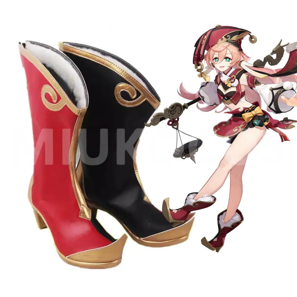 Game Genshin Impact Cosplay Yanfei Cosplay Shoes - Cosplay Shoes Boots