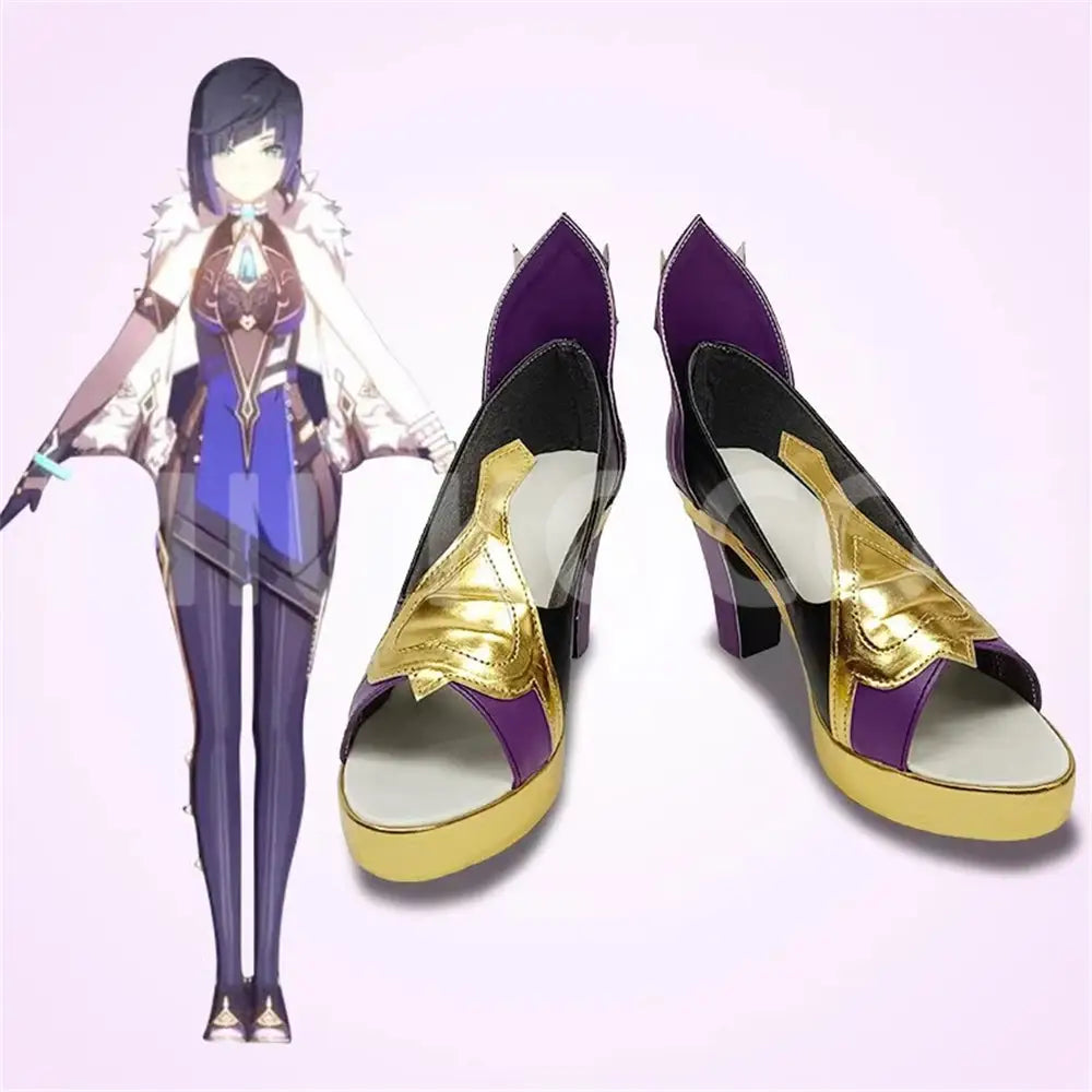 Game Genshin Impact Cosplay Yelan Cosplay Shoes - Cosplay Shoes Boots