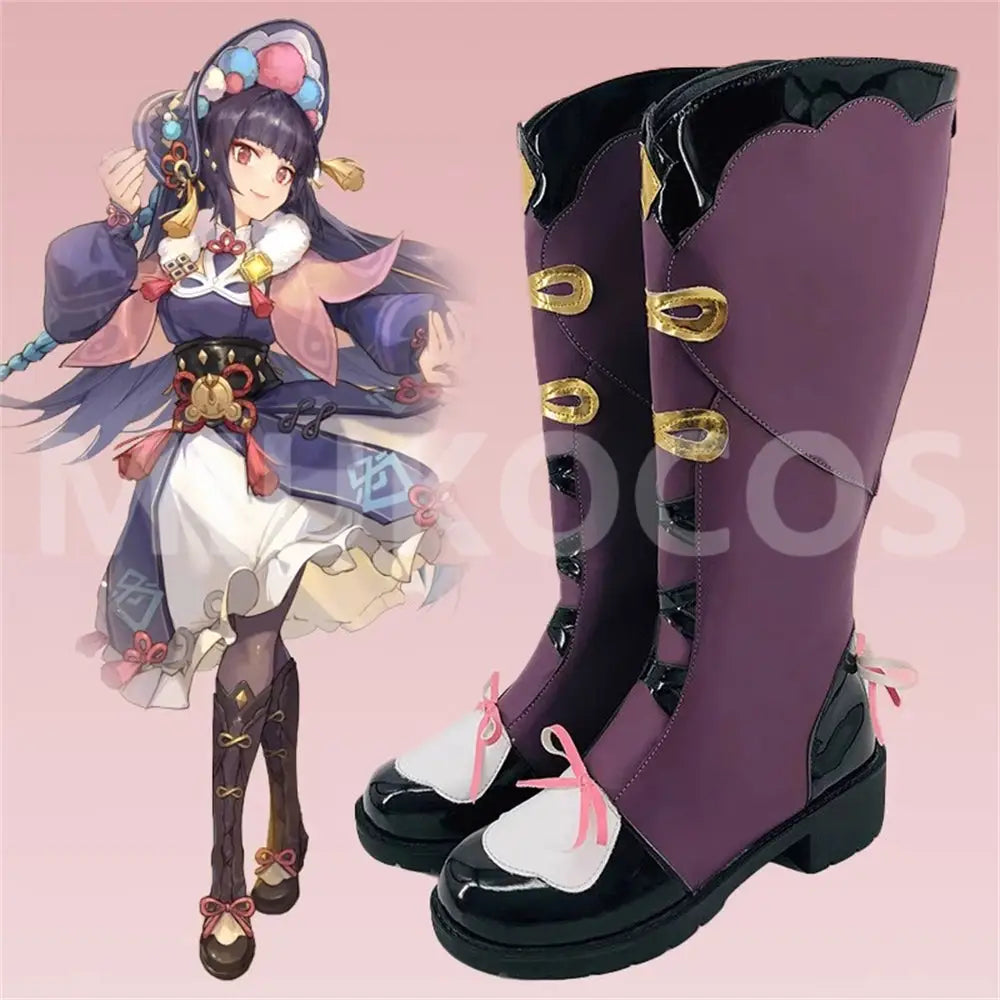 Game Genshin Impact Cosplay YunJin Cosplay Shoes - Cosplay Shoes Boots