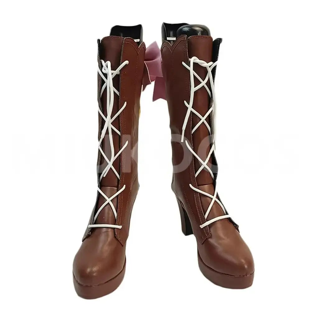 Game Genshin Impact Kamisato Ayaka Cosplay Long Boots Cosplay Shoes - Cosplay Shoes Boots