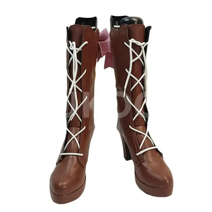 Game Genshin Impact Kamisato Ayaka Cosplay Long Boots Cosplay Shoes - Cosplay Shoes Boots