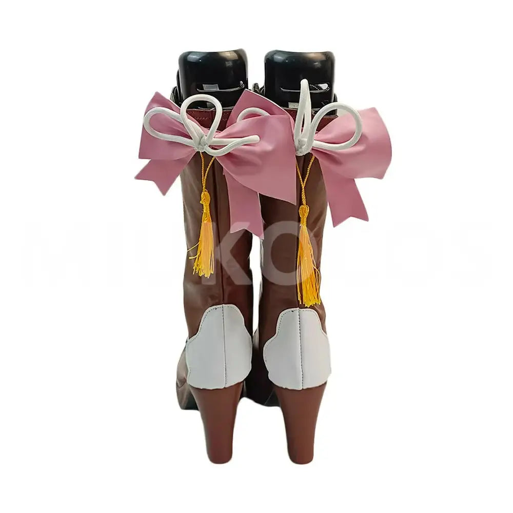 Game Genshin Impact Kamisato Ayaka Cosplay Long Boots Cosplay Shoes - Cosplay Shoes Boots