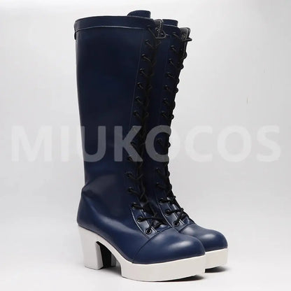 Game Goddess of Victory: Nikke Cosplay Diesel Blue Color Long Boots Cosplay Shoes - Cosplay Shoes Boots