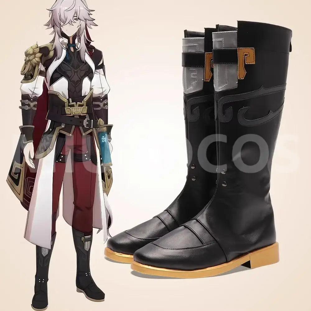 Game Honkai: Star Rail Cosplay Xianzhou Alliance Jingyuan Cosplay Shoes - Cosplay Shoes Boots