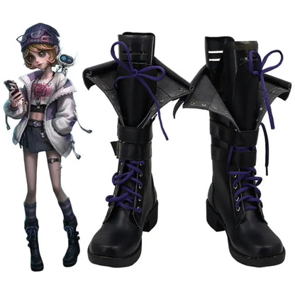 Game Identity Ⅴ Cosplay Mechanic - BLK.TRACY Cosplay Shoes - Cosplay Shoes Boots