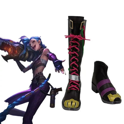 Game League of Legends Arcane 2 Cosplay Jinx Cosplay Shoes - Cosplay Shoes Boots