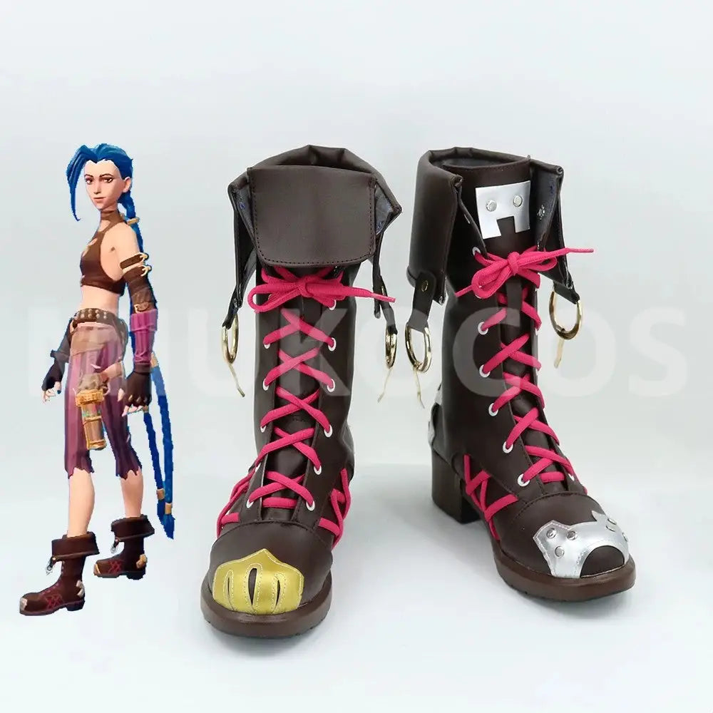 Game League of Legends Cosplay Jinx Cosplay Shoes - Cosplay Shoes Boots